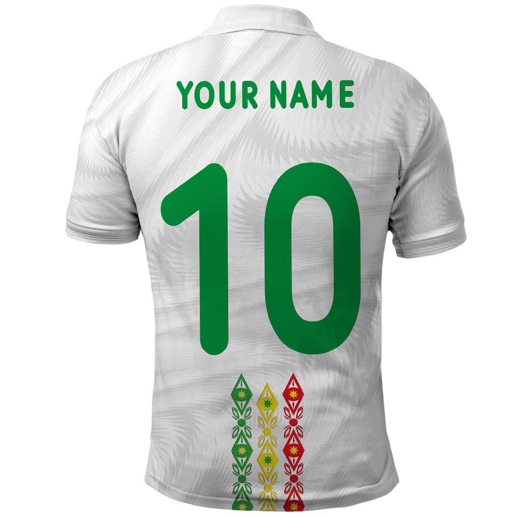 Custom Senegal Football Polo Shirt Tricolor Traditional Patterns Sporty Style - Wonder Print Shop