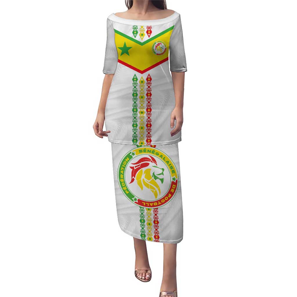 Custom Senegal Football Puletasi Tricolor Traditional Patterns Sporty Style - Wonder Print Shop