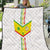 Custom Senegal Football Quilt Tricolor Traditional Patterns Sporty Style - Wonder Print Shop
