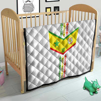 Custom Senegal Football Quilt Tricolor Traditional Patterns Sporty Style - Wonder Print Shop