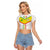 Custom Senegal Football Raglan Cropped T Shirt Tricolor Traditional Patterns Sporty Style - Wonder Print Shop