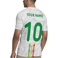 Custom Senegal Football Rugby Jersey Tricolor Traditional Patterns Sporty Style - Wonder Print Shop