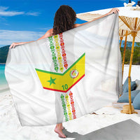 Custom Senegal Football Sarong Tricolor Traditional Patterns Sporty Style - Wonder Print Shop