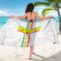 Custom Senegal Football Sarong Tricolor Traditional Patterns Sporty Style - Wonder Print Shop