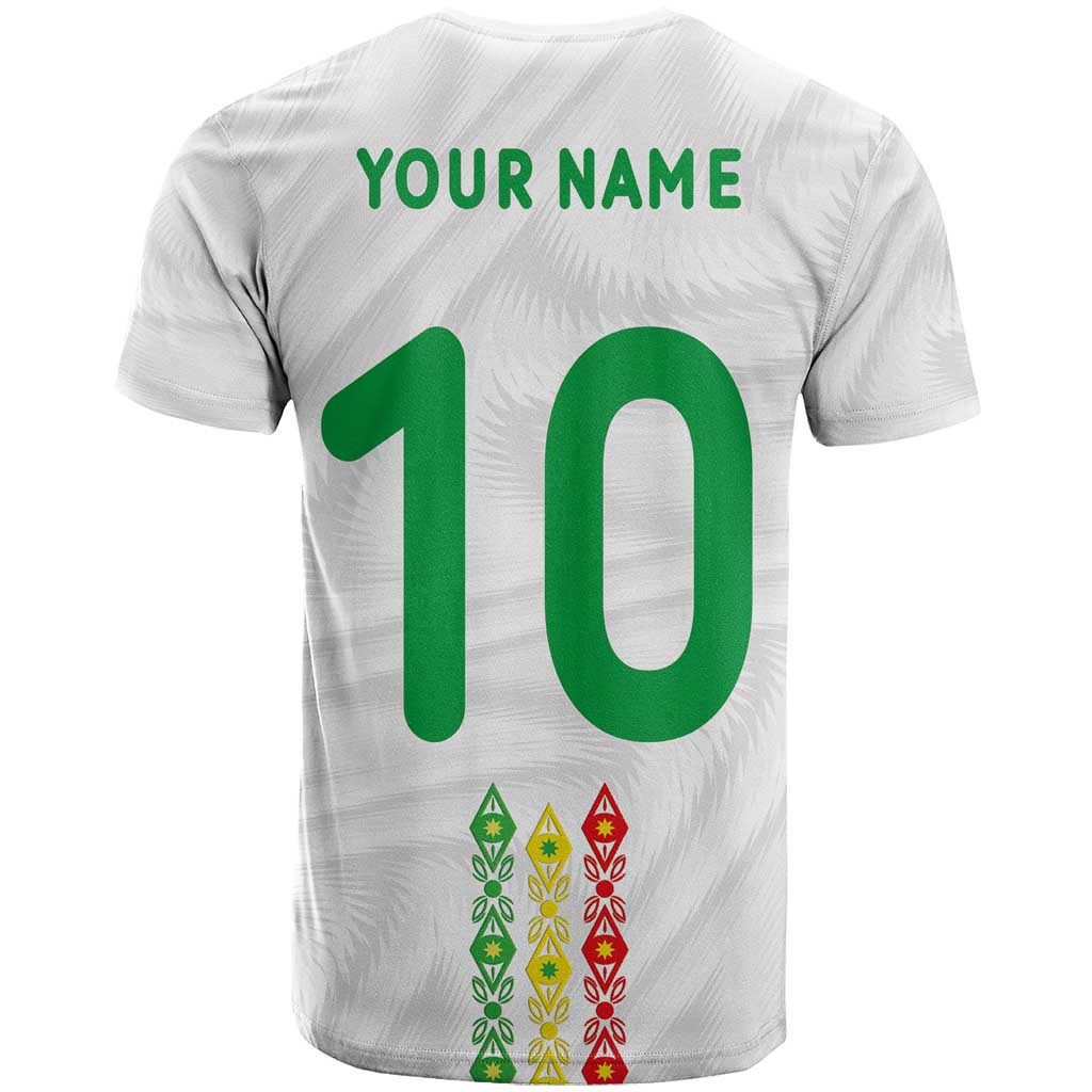 Custom Senegal Football T Shirt Tricolor Traditional Patterns Sporty Style - Wonder Print Shop