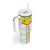 Custom Senegal Football Tumbler With Handle Tricolor Traditional Patterns Sporty Style - Wonder Print Shop