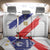 Custom France Foorball Back Car Seat Cover Les Bleus Tricolor Brush Style - Wonder Print Shop