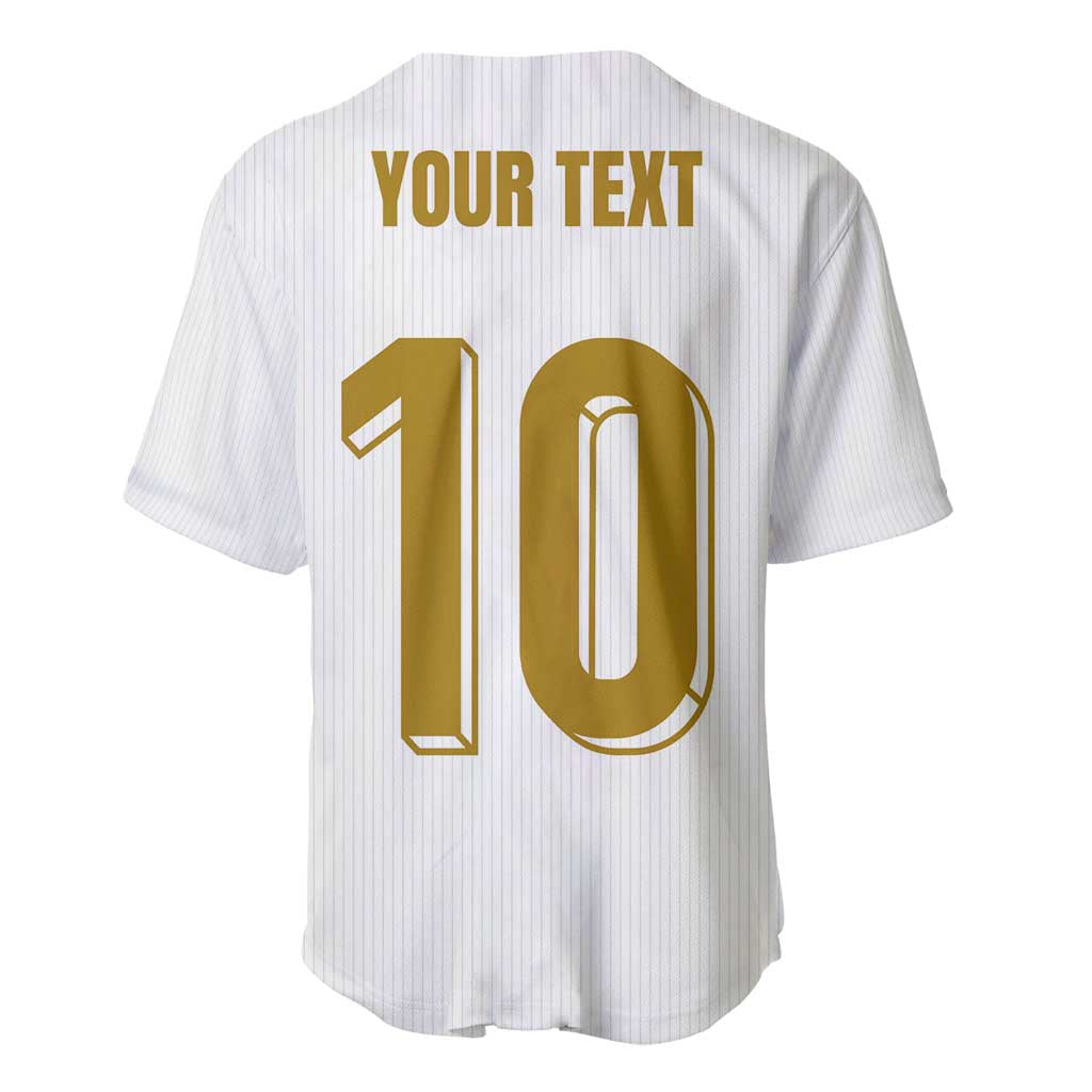 Custom France Foorball Baseball Jersey Les Bleus Tricolor Brush Style - Wonder Print Shop