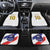 Custom France Foorball Car Mats Les Bleus Tricolor Brush Style - Wonder Print Shop