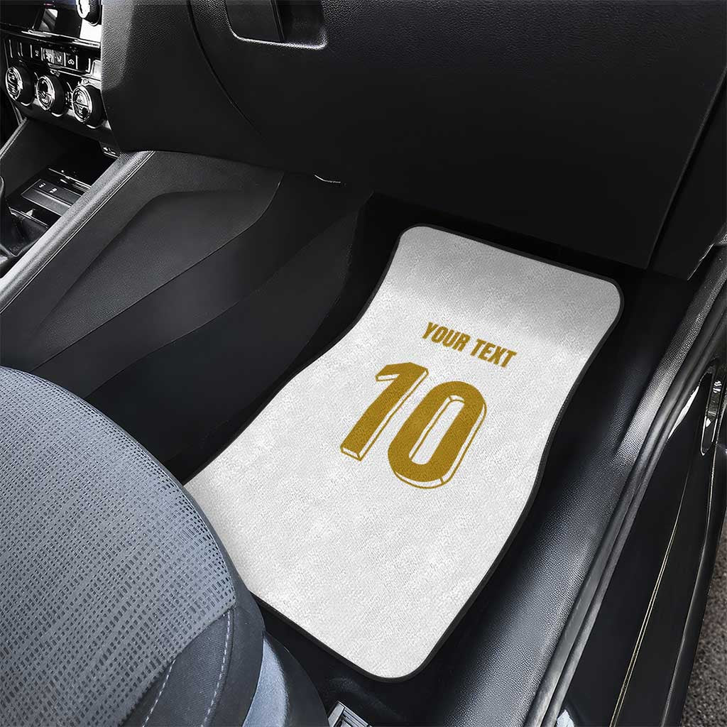 Custom France Foorball Car Mats Les Bleus Tricolor Brush Style - Wonder Print Shop