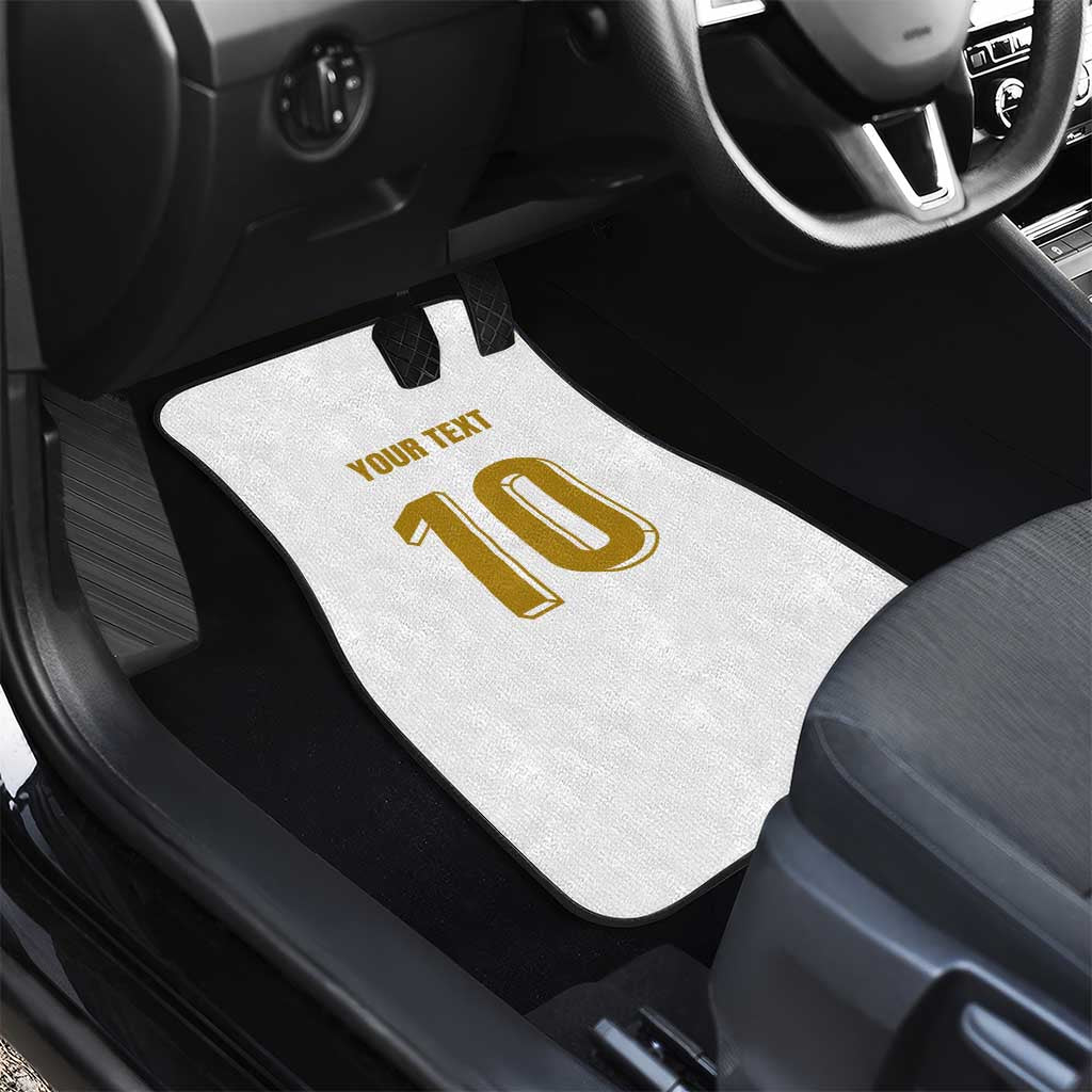 Custom France Foorball Car Mats Les Bleus Tricolor Brush Style - Wonder Print Shop