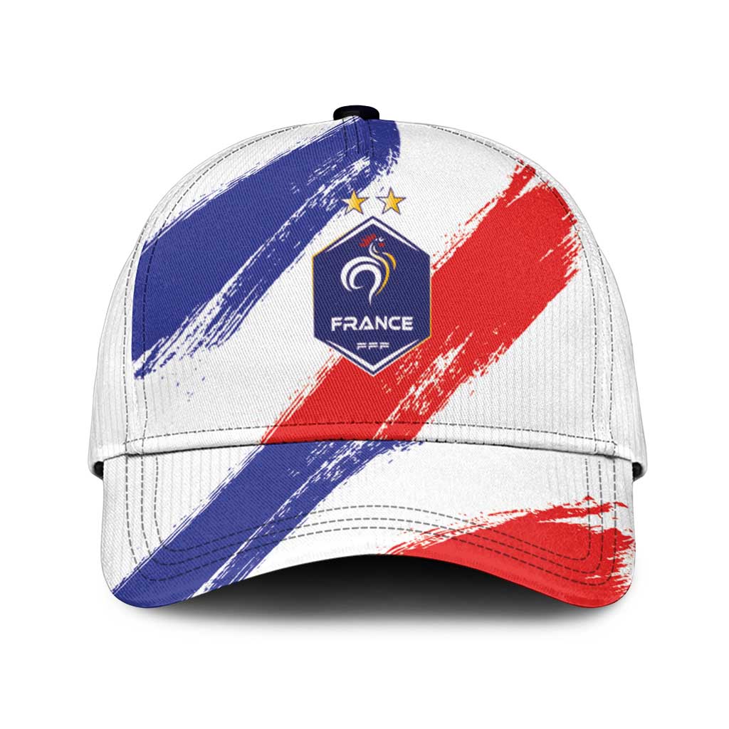 France Foorball Classic Cap Les Bleus Tricolor Brush Style - Wonder Print Shop