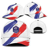 France Foorball Classic Cap Les Bleus Tricolor Brush Style - Wonder Print Shop