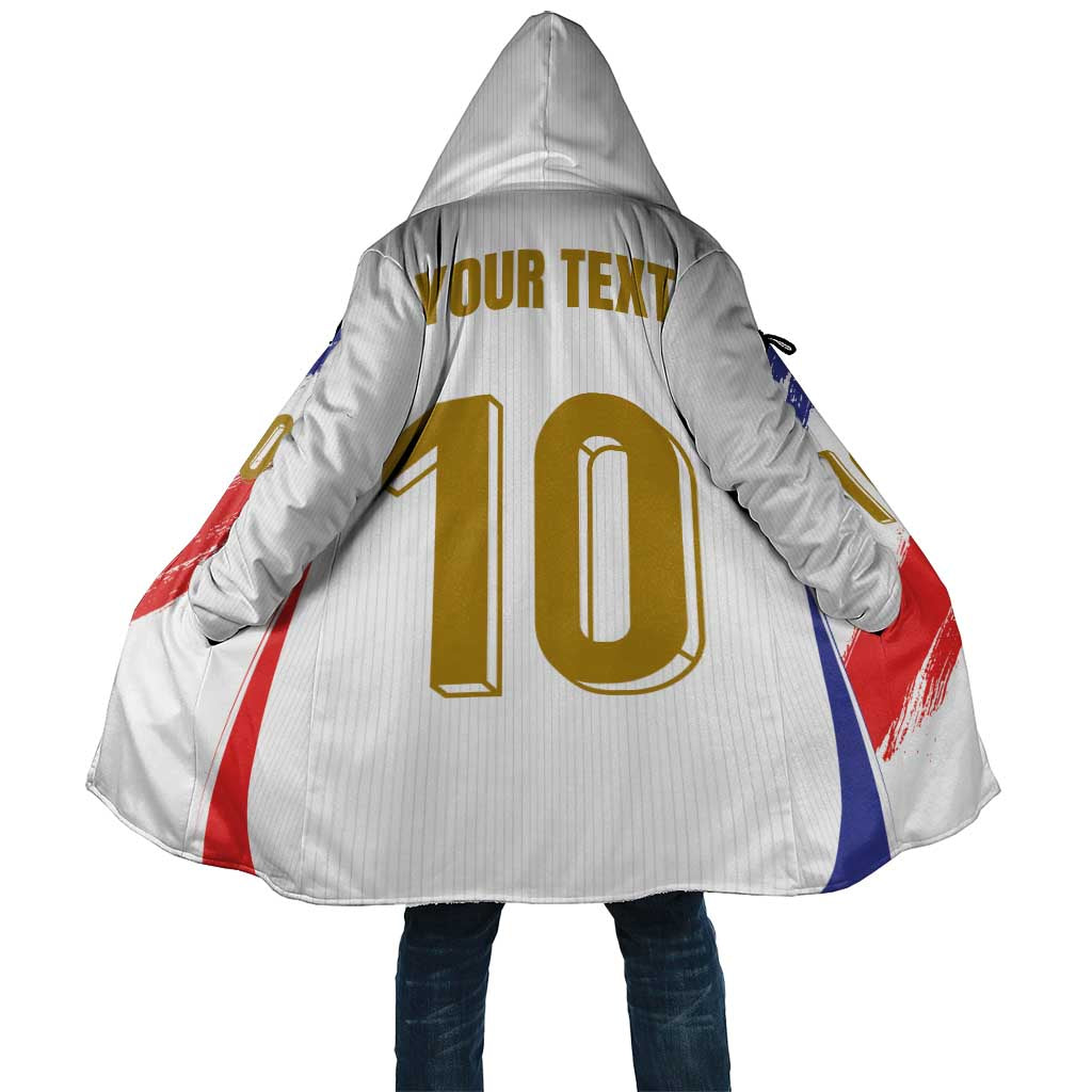 Custom France Foorball Cloak Les Bleus Tricolor Brush Style - Wonder Print Shop