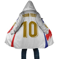 Custom France Foorball Cloak Les Bleus Tricolor Brush Style - Wonder Print Shop