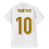 Custom France Foorball Family Matching Mermaid Dress and Hawaiian Shirt Les Bleus Tricolor Brush Style - Wonder Print Shop