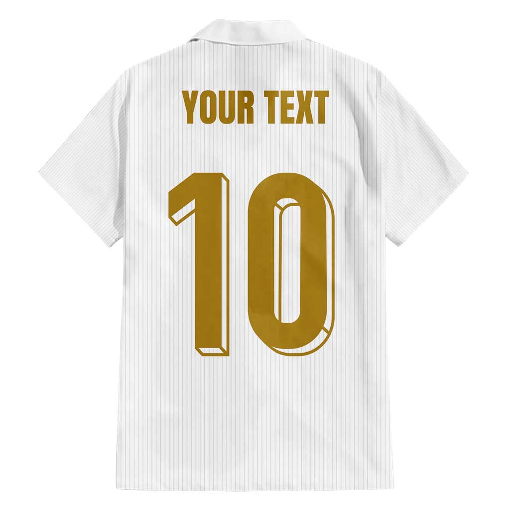 Custom France Foorball Hawaiian Shirt Les Bleus Tricolor Brush Style - Wonder Print Shop