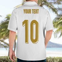 Custom France Foorball Hawaiian Shirt Les Bleus Tricolor Brush Style - Wonder Print Shop