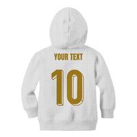 Custom France Foorball Kid Hoodie Les Bleus Tricolor Brush Style - Wonder Print Shop