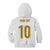 Custom France Foorball Kid Hoodie Les Bleus Tricolor Brush Style - Wonder Print Shop