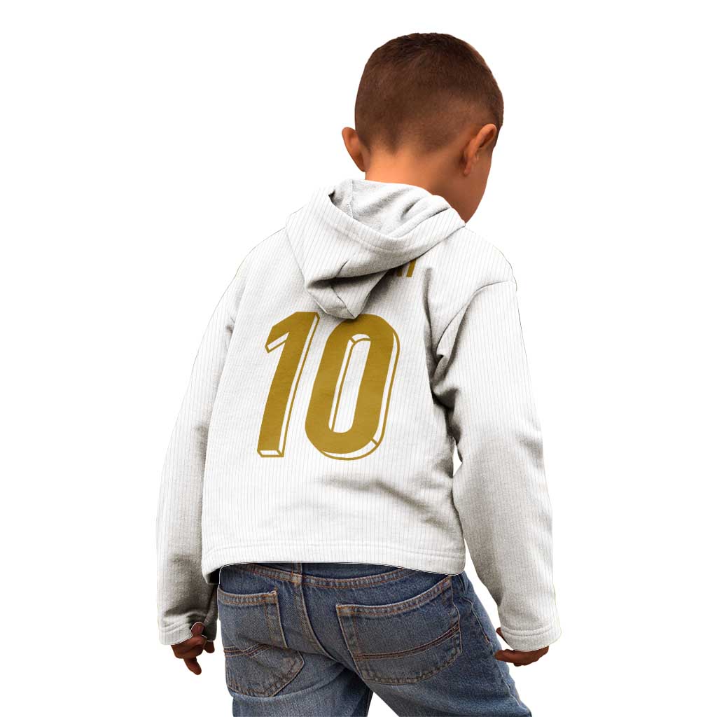 Custom France Foorball Kid Hoodie Les Bleus Tricolor Brush Style - Wonder Print Shop