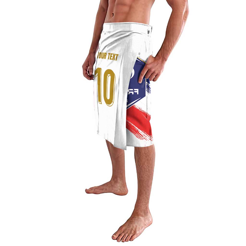 Custom France Foorball Lavalava Les Bleus Tricolor Brush Style - Wonder Print Shop