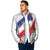 Custom France Foorball Padded Jacket Les Bleus Tricolor Brush Style - Wonder Print Shop