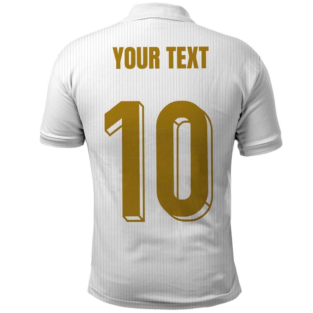 Custom France Foorball Polo Shirt Les Bleus Tricolor Brush Style - Wonder Print Shop