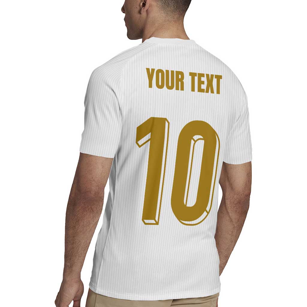 Custom France Foorball Rugby Jersey Les Bleus Tricolor Brush Style - Wonder Print Shop