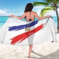 Custom France Foorball Sarong Les Bleus Tricolor Brush Style - Wonder Print Shop