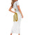 Custom France Foorball Short Sleeve Bodycon Dress Les Bleus Tricolor Brush Style - Wonder Print Shop