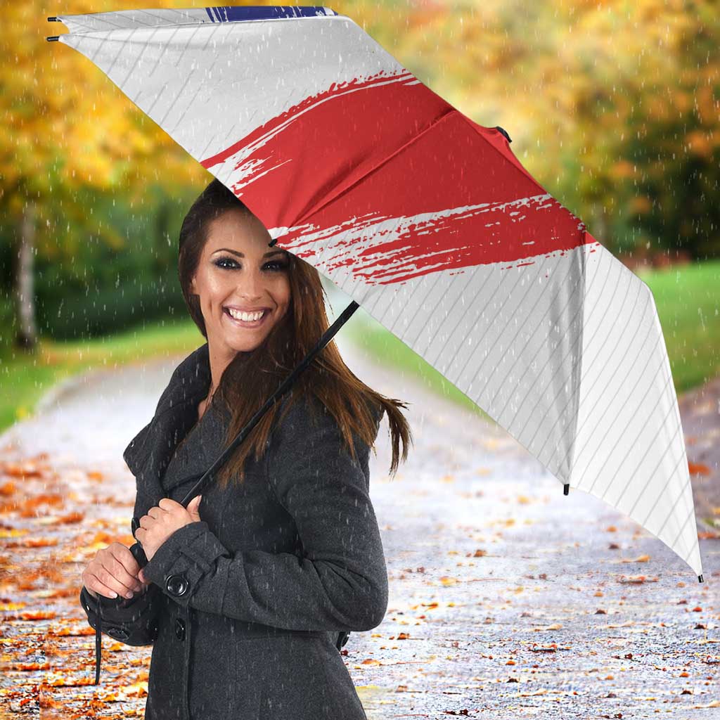 Custom France Foorball Umbrella Les Bleus Tricolor Brush Style - Wonder Print Shop