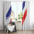 Custom France Foorball Window Curtain Les Bleus Tricolor Brush Style - Wonder Print Shop