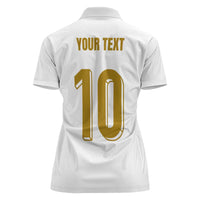 Custom France Foorball Women Polo Shirt Les Bleus Tricolor Brush Style - Wonder Print Shop