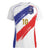 Custom France Foorball Women V-Neck T-Shirt Les Bleus Tricolor Brush Style - Wonder Print Shop