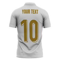 Custom France Foorball Zipper Polo Shirt Les Bleus Tricolor Brush Style - Wonder Print Shop