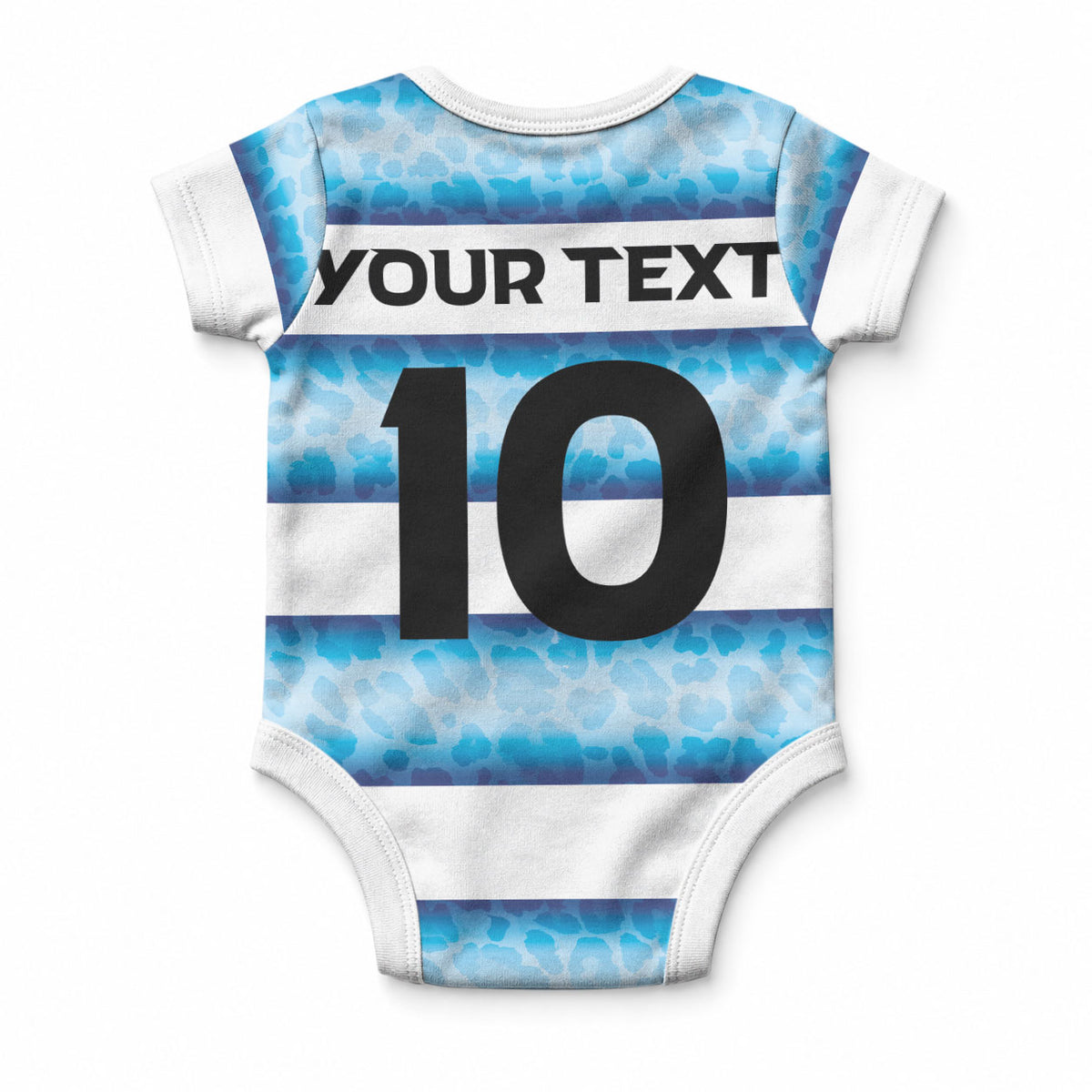 Argentina Rugby Custom Baby Onesie Pumas Stripes Style