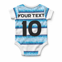 Argentina Rugby Custom Baby Onesie Pumas Stripes Style