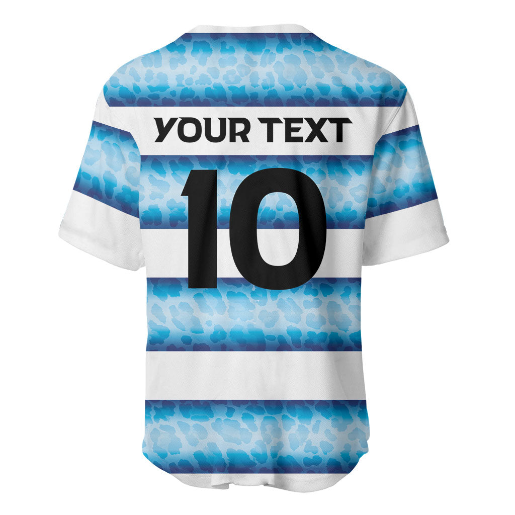 Argentina Rugby Custom Baseball Jersey Pumas Stripes Style