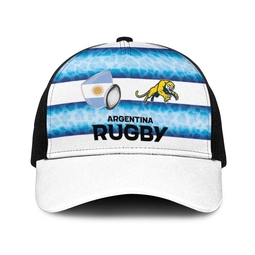 Argentina Rugby Baseball Net Cap Pumas Stripes Style