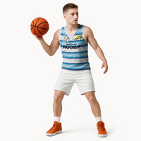 Argentina Rugby Custom Basketball Jersey Pumas Stripes Style