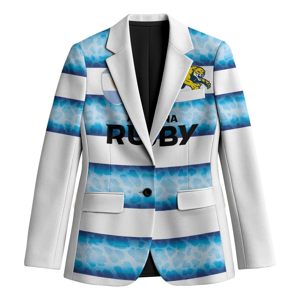 Argentina Rugby Custom Blazer Pumas Stripes Style