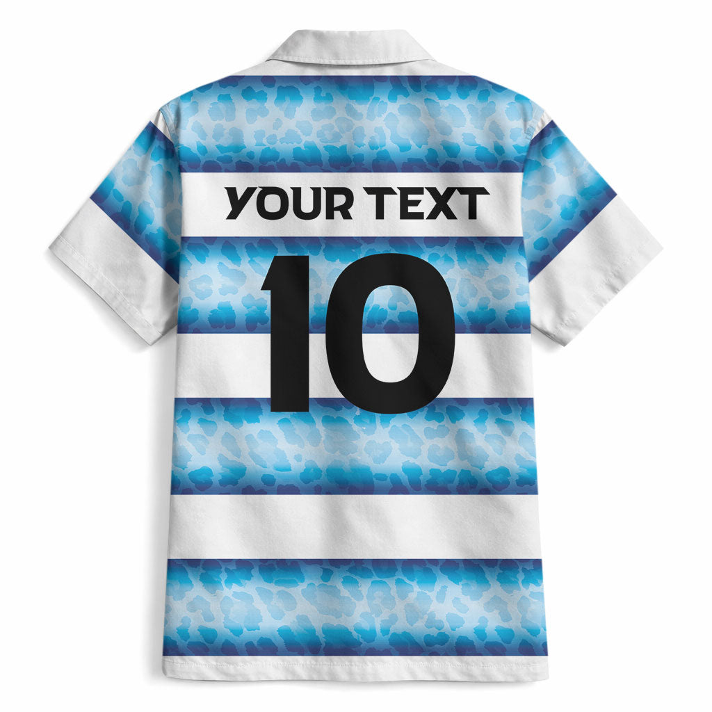 Argentina Rugby Custom Hawaiian Shirt Pumas Stripes Style