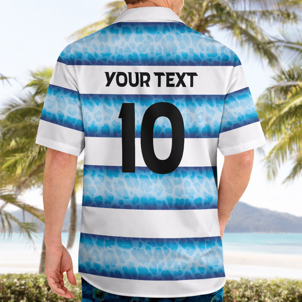 Argentina Rugby Custom Hawaiian Shirt Pumas Stripes Style