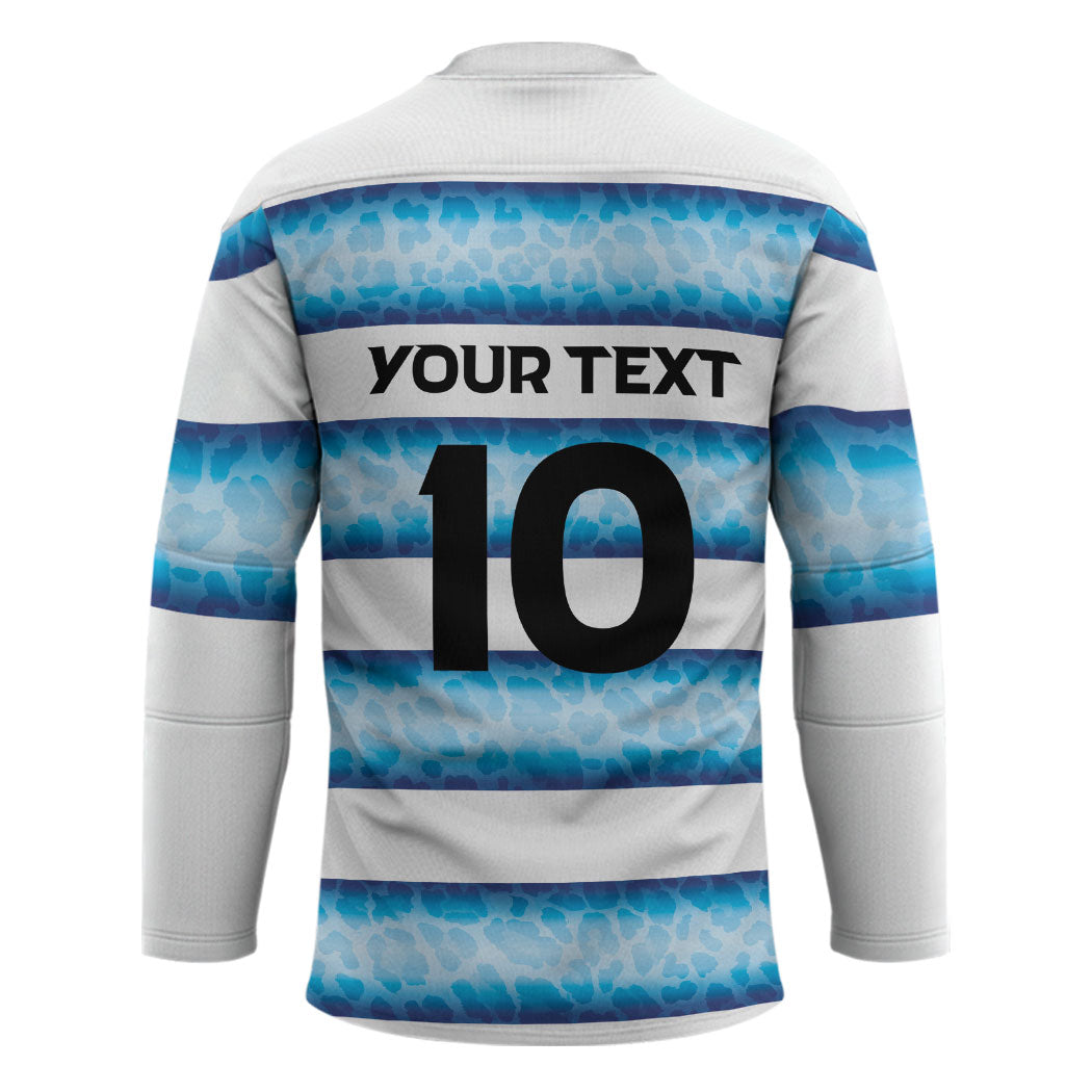 Argentina Rugby Custom Hockey Jersey Pumas Stripes Style