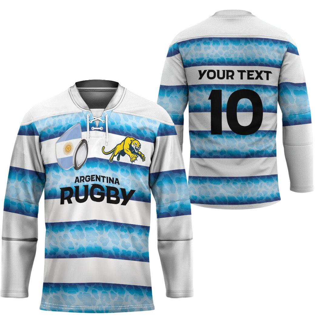 Argentina Rugby Custom Hockey Jersey Pumas Stripes Style