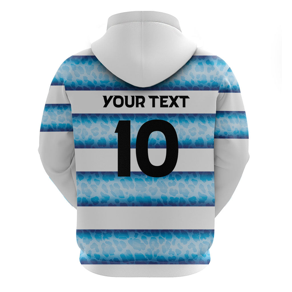 Argentina Rugby Custom Hoodie Pumas Stripes Style