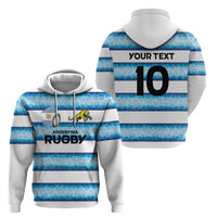 Argentina Rugby Custom Hoodie Pumas Stripes Style