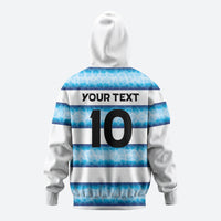 Argentina Rugby Custom Hoodie Pumas Stripes Style