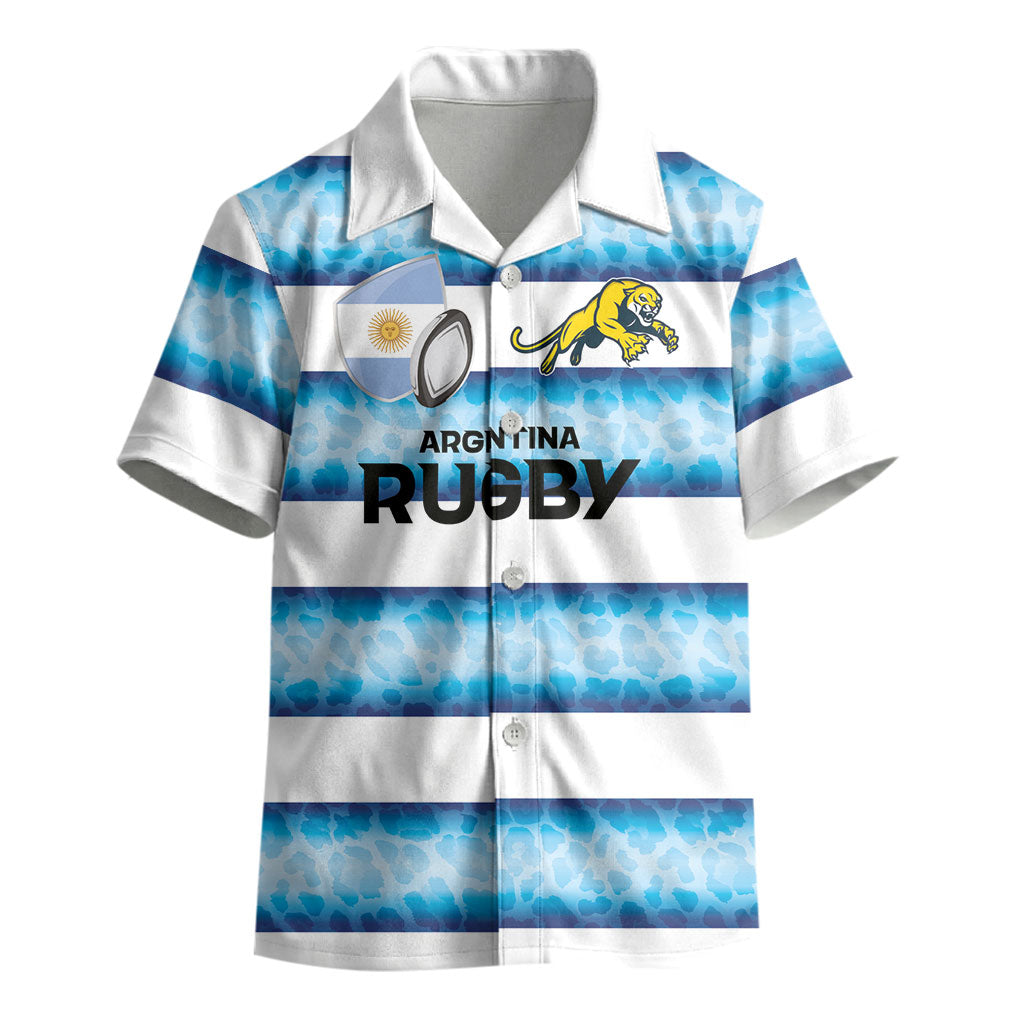 Argentina Rugby Custom Kid Hawaiian Shirt Pumas Stripes Style